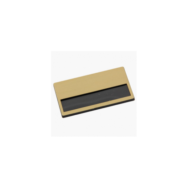 Пластикові Бейджики зі змінним віконцем ЗОЛОТО